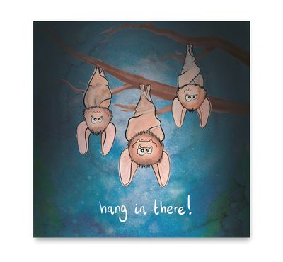 Handgemaakte wenskaart - Hang in there - Mags Up Your Mind